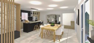 rénovation et décoration d'intérieur de la pièce de vie par Home design by line
